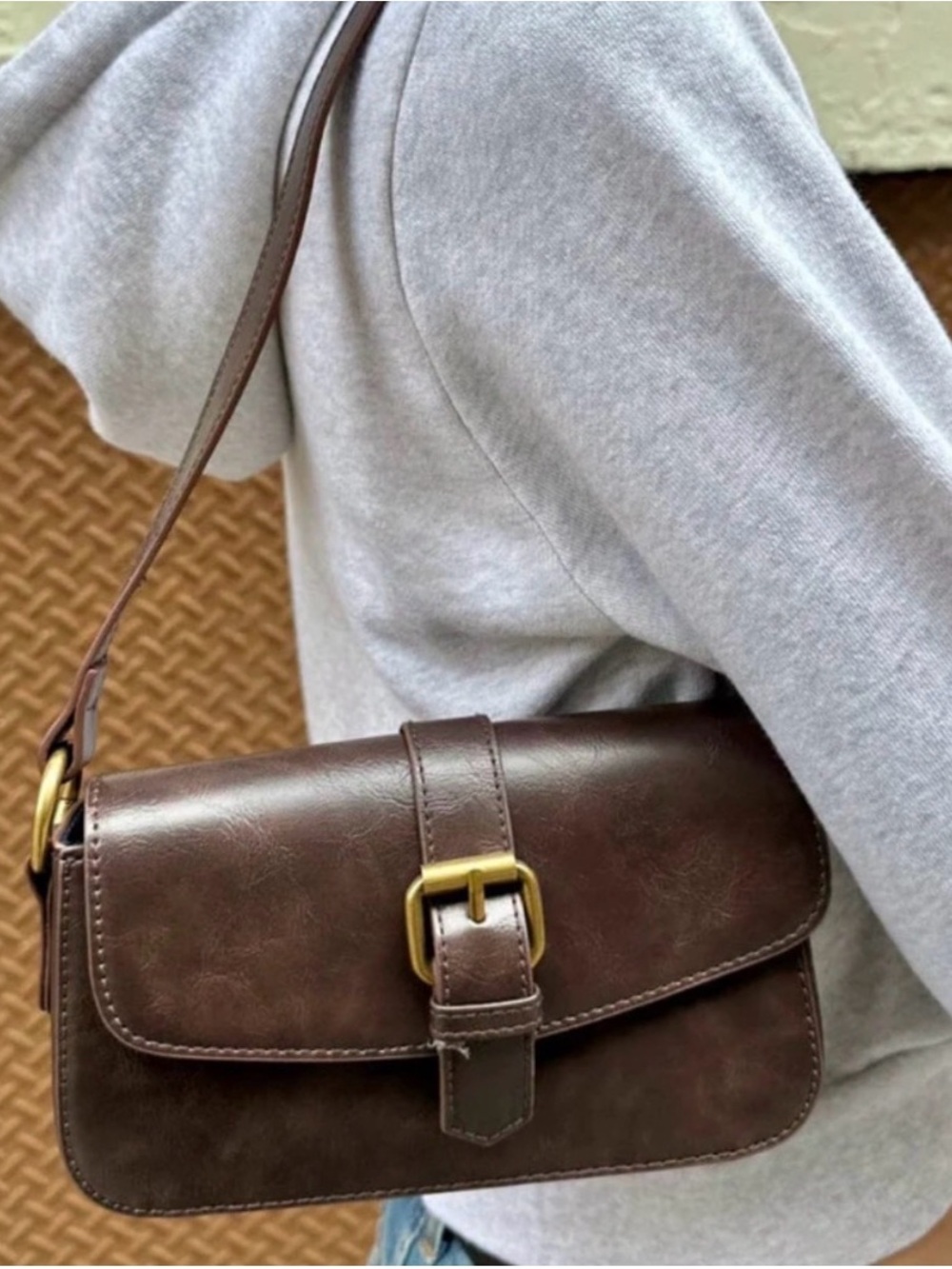 Brandy Melville Faux Leather Shoulder Bag